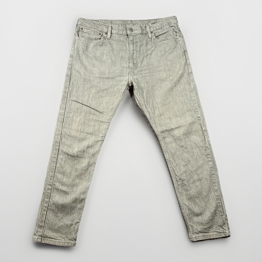 Levi's 512 Slim Taper Jeans Mens 38x30 Green Sage Denim Pants 28833-0614